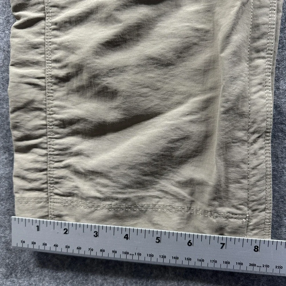 The North Face Convertible Cargo Pants Men 29 Tan Khaki Hiking Zip Off Outdoor
